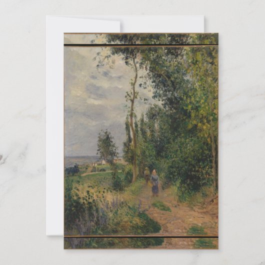 Camille Pissarro - Côte des Grouettes nabij Pontoi Kaart (Voorkant)