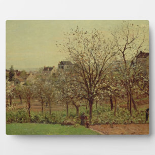 Camille Pissarro De boomgaard, 1870 (olieverf op Fotoplaat