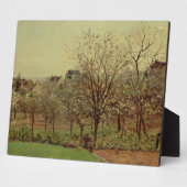 Camille Pissarro | De boomgaard, 1870 (olieverf op Fotoplaat (Zijkant)