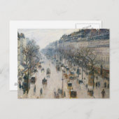 Camille Pissarro - de Boulevard Montmartre Briefkaart (Voorkant / Achterkant)
