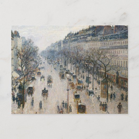 Camille Pissarro - de Boulevard Montmartre Briefkaart (Voorkant)
