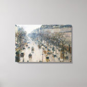 Camille Pissarro - de Boulevard Montmartre Canvas Afdruk (Voorkant)