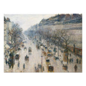 Camille Pissarro - de Boulevard Montmartre Foto Afdruk (Voorkant)
