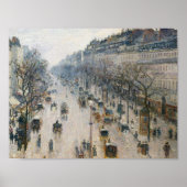 Camille Pissarro - de Boulevard Montmartre Poster (Voorkant)