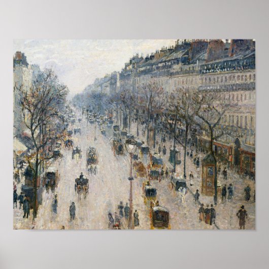 Camille Pissarro - de Boulevard Montmartre Poster (Voorkant)