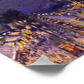 Camille pissarro de Boulevard Montmartre ' s nacht Poster (Hoek)