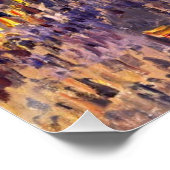 Camille pissarro de Boulevard Montmartre ' s nacht Poster (Hoek)