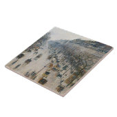 Camille Pissarro - de Boulevard Montmartre Tegeltje (Zijkant)