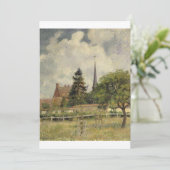 Camille Pissarro - De kerk in Eragny Kaart (Staand voorkant)