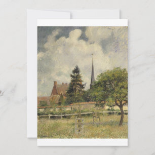 Camille Pissarro - De kerk in Eragny Kaart