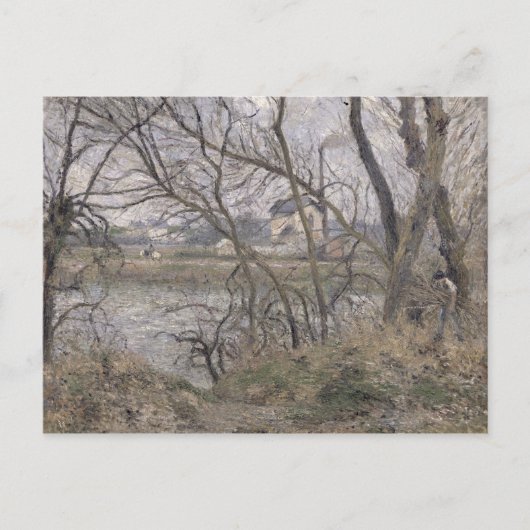 Camille Pissarro | De Oise-banken Briefkaart (Voorkant)
