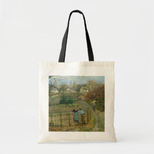 Camille Pissarro De omheining, 1872 (olie op doe Tote Bag