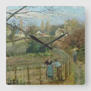 Camille Pissarro De omheining, 1872 (olie op doe Vierkante Klok