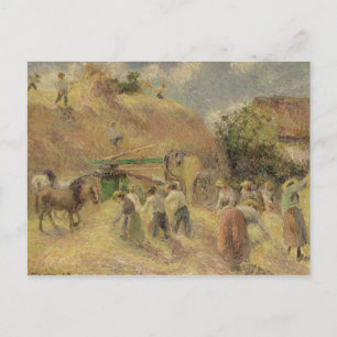 Camille Pissarro De oogst, 1883 Briefkaart