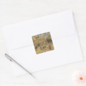 Camille Pissarro | De oogst, 1883 Vierkante Sticker (Envelop)