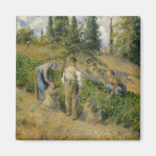 Camille Pissarro   De oogst, Pontoise Magneet