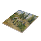 Camille Pissarro | De oogst, Pontoise Tegeltje (Zijkant)