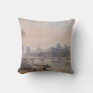 Camille Pissarro - De Seine en de Louvre Kussen