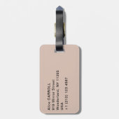 Camille Pissarro - De Seine en het Louvre Bagagelabel (Achterkant verticaal)