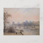 Camille Pissarro - De Seine en het Louvre Briefkaart (Voorkant)