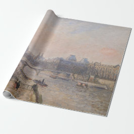 Camille Pissarro - De Seine en het Louvre Cadeaupapier