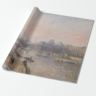 Camille Pissarro - De Seine en het Louvre Cadeaupapier