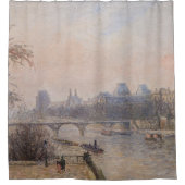 Camille Pissarro - De Seine en het Louvre Douchegordijn (Voorkant)