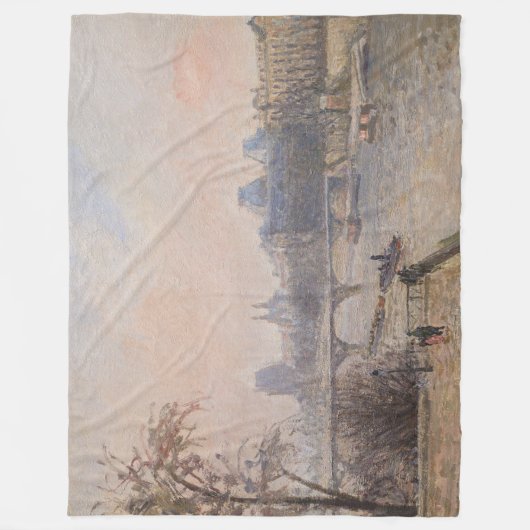 Camille Pissarro - De Seine en het Louvre Fleece Deken (Voorkant)