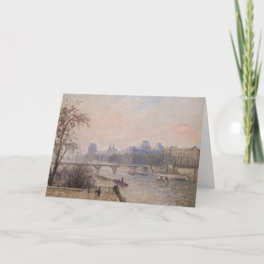 Camille Pissarro - De Seine en het Louvre Kaart (Voorkant)