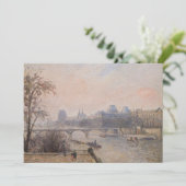 Camille Pissarro - De Seine en het Louvre Kaart (Staand voorkant)