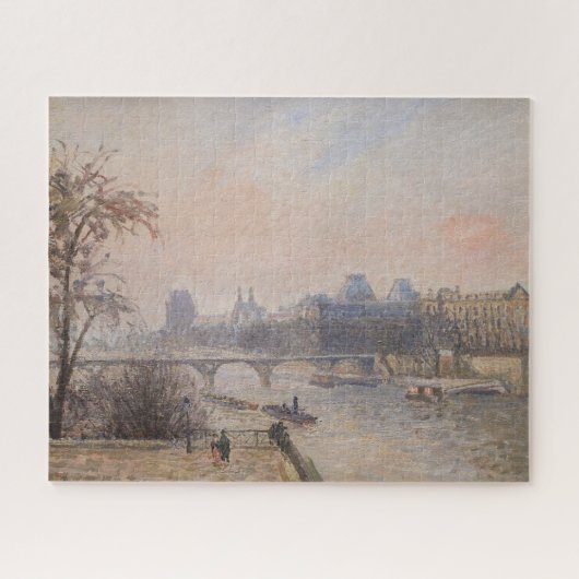 Camille Pissarro - De Seine en het Louvre Legpuzzel (Horizontaal)