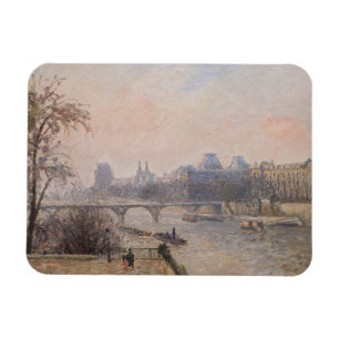 Camille Pissarro - De Seine en het Louvre Magneet