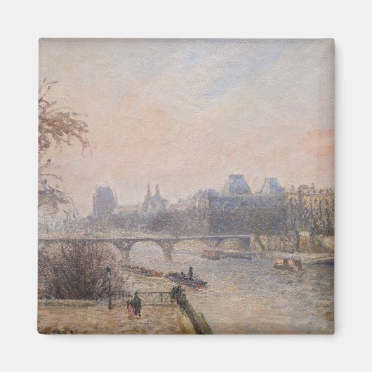 Camille Pissarro - De Seine en het Louvre Magneet (Voorkant)