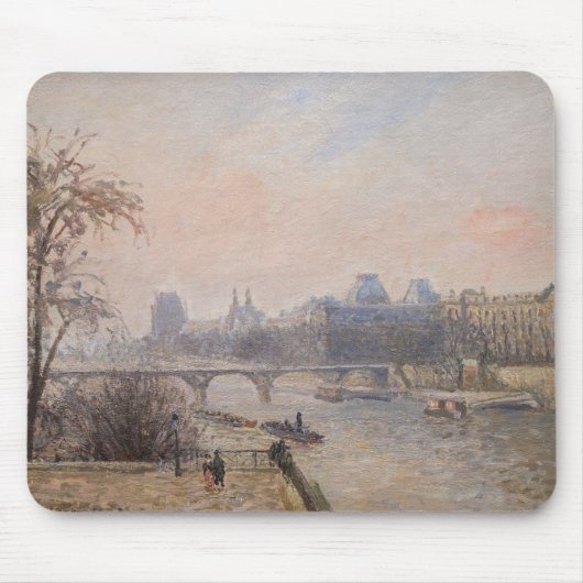 Camille Pissarro - De Seine en het Louvre Muismat (Voorkant)