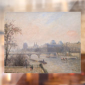 Camille Pissarro - De Seine en het Louvre Raamsticker (Vel 2)