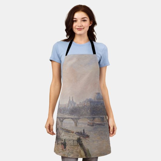 Camille Pissarro - De Seine en het Louvre Schort (Gedragen)