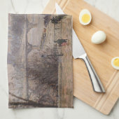 Camille Pissarro - De Seine en het Louvre Theedoek (Quarter Fold)