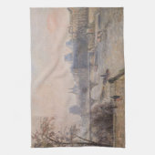 Camille Pissarro - De Seine en het Louvre Theedoek (Verticaal)