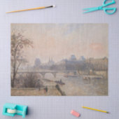 Camille Pissarro - De Seine en het Louvre Tissuepapier (Craft)
