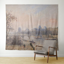 Camille Pissarro - De Seine en het Louvre Wandkleed