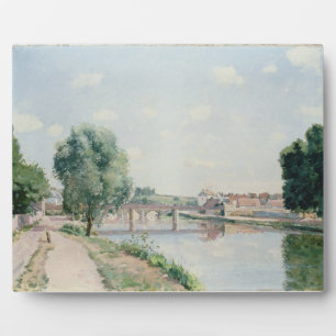Camille Pissarro De spoorwegbrug, Pontoise Fotoplaat