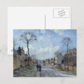 Camille Pissarro | De weg naar Louveciennes, 1872 Briefkaart (Voorkant / Achterkant)