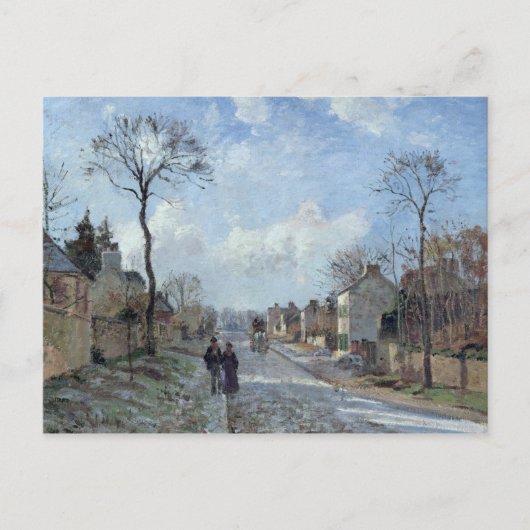Camille Pissarro | De weg naar Louveciennes, 1872 Briefkaart (Voorkant)