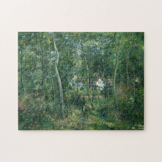 Camille Pissarro Edge of Bossen nabij L'Hermitage Legpuzzel (Horizontaal)