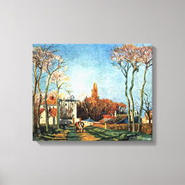 Camille Pissarro Entrance naar het dorp Voisin Canvas Afdruk