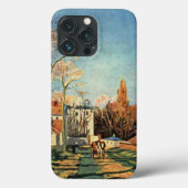 Camille Pissarro Entrance Village of Voisins Case-Mate iPhone Case (Achterkant)