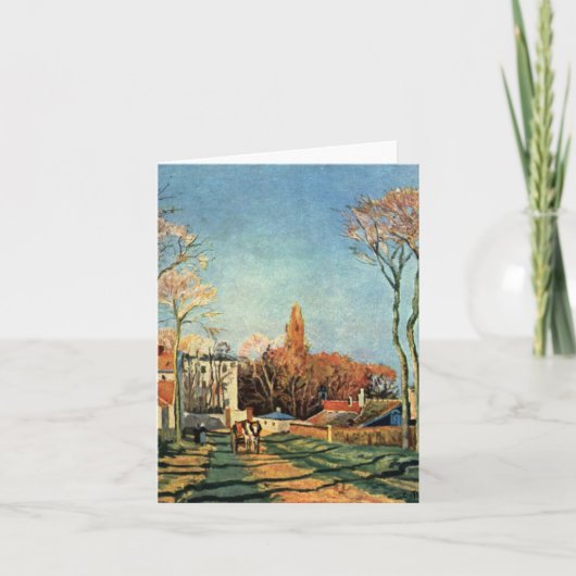 Camille Pissarro Entrance Village of Voisins Kaart (Voorkant)