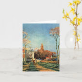 Camille Pissarro Entrance Village of Voisins Kaart (Gele Bloem)