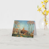 Camille Pissarro Entrance Village of Voisins Kaart (Gele Bloem)