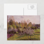 Camille Pissarro- Flowering Apple Trees, Eragny Briefkaart (Voorkant / Achterkant)